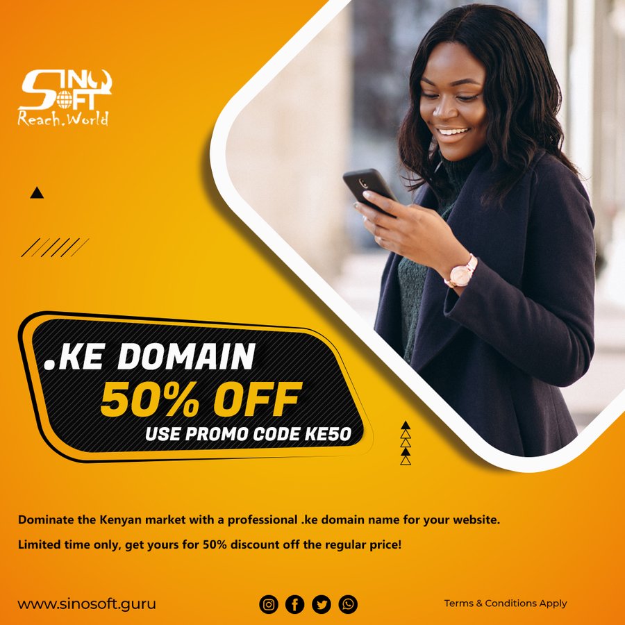 Special 50% Discount for .KE Domain